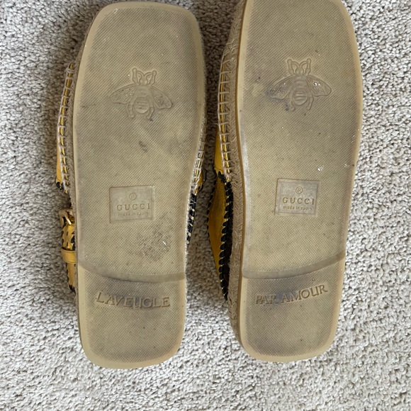 Gucci espadrille sandals. Size 40 1/2. Style # 602406. - Picture 8 of 9